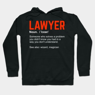 Lawyer Definition Attorney Gift Hoodie